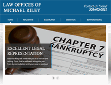 Tablet Screenshot of michaelrileylaw.com